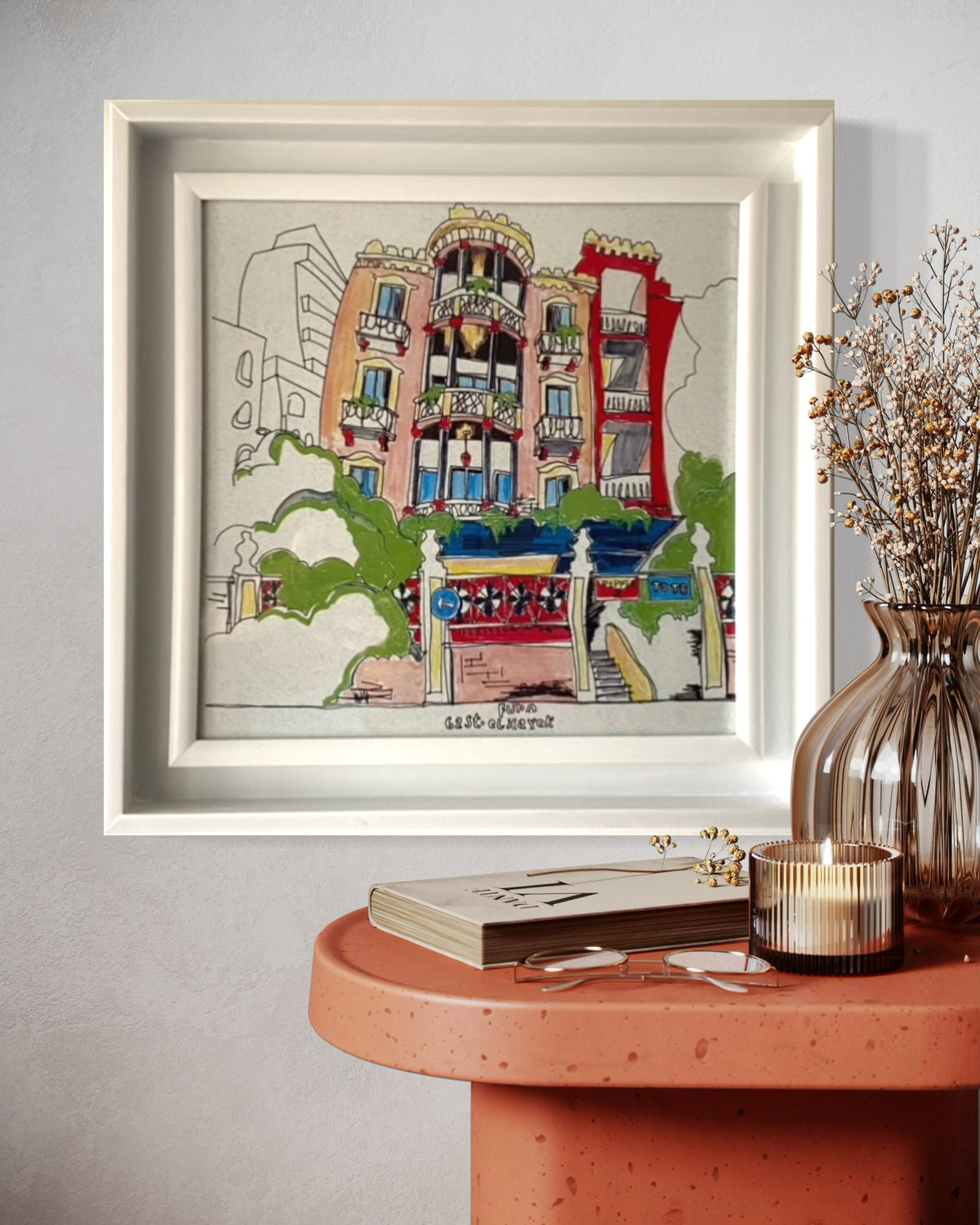 Furn El Hayek, hand-drawn sketch print of Beirut by Retrospaces
