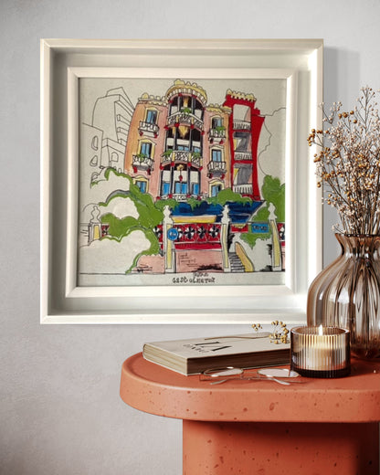 Furn El Hayek, hand-drawn sketch print of Beirut by Retrospaces