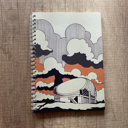 Retrospaces hand-drawn notebook on recycled Lebanese paper