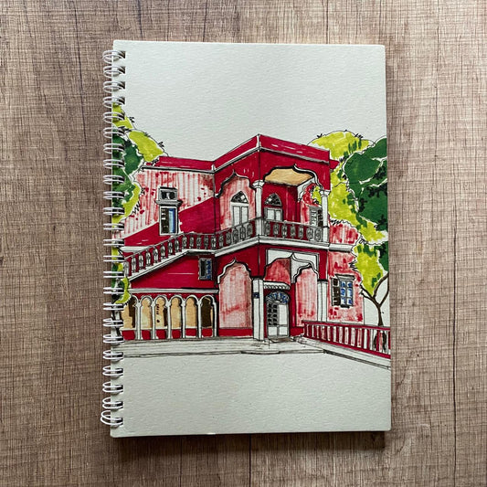 Retrospaces hand-drawn notebook on recycled Lebanese paper